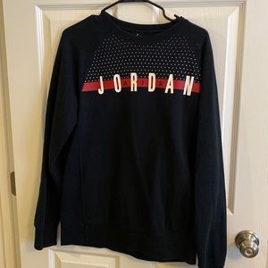 Black Jordan Crewneck